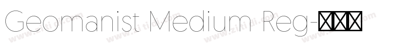 Geomanist Medium Reg字体转换